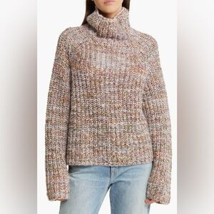 Rag & Bone Multicolor Cowl Neck Sweater
